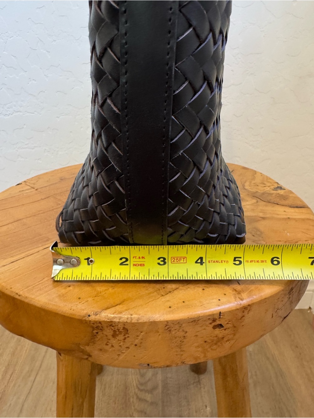 Mango Woven Leather Bucket Bag in Black - Picture 13 of 13